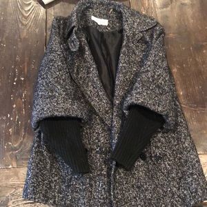 Calvin Klein wool mottled black jacket, Size 4